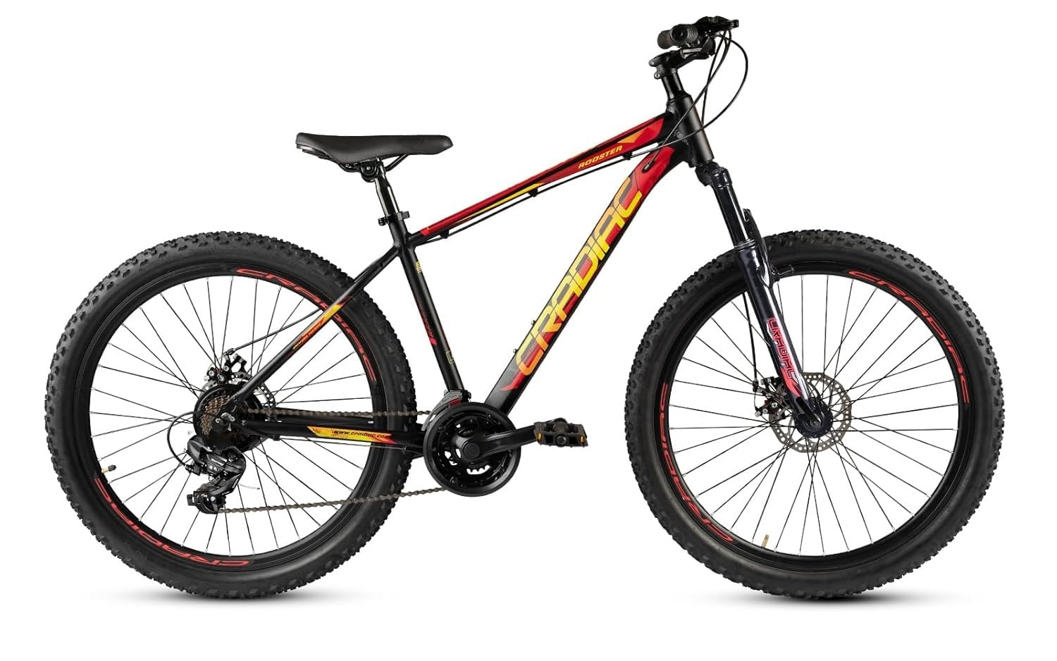Rooster LITE | MTB 21 Gear Cycle for Boys & Adults | 29 INCH Alloy Cycle for Men | 21 Speed Mountain Bike with 6061 Aluminium Frame, Disc Brake & Suspension Fork | for 15+ Years, 5.8FT+