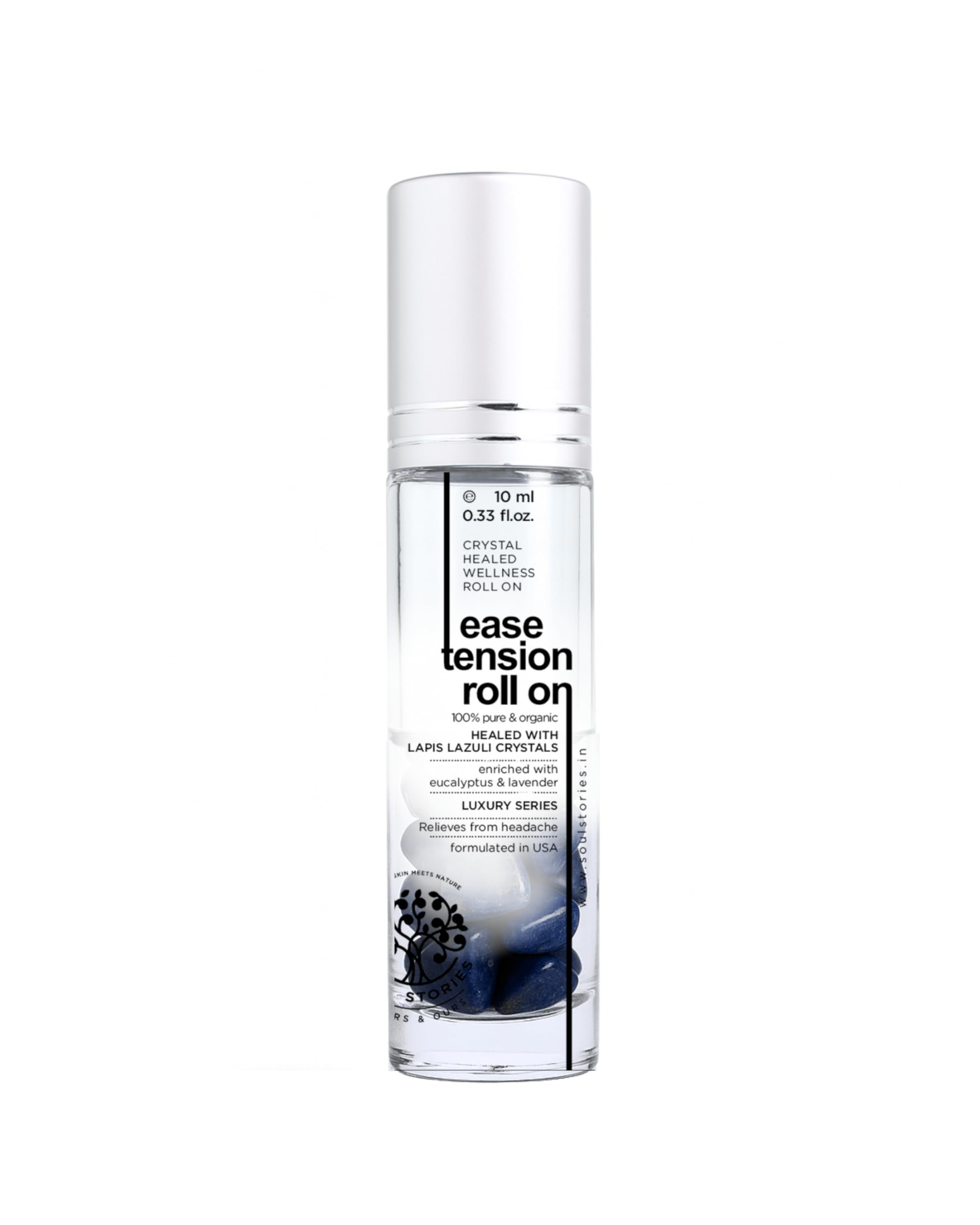 Soul Stories Ease Tension Roll-On for Headache Relief, Relaxation & Sinus Support | 100% Pure, Natural & Crystal-Infused | Soothes Muscles, Clears Nasal Passages & Reduces Stress | 10ml-image-42