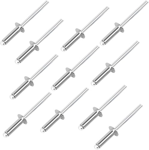 100 remaches ciegos de aluminio de extremo abierto de 316 x 34 pulgadas con mandril de acero, remaches pop de 0.189 x 0.748in disponible en Yaxa Colombia