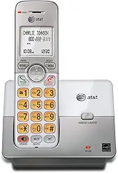 AT&T Telefone EL51103 DECT 6.0 com ID de chamada/chamada em espera, 1 aparelho sem fio, prata