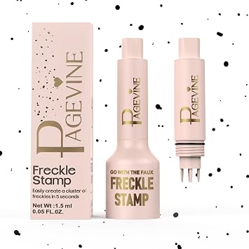 Freckle Stamp Pen,Freckle Stain Air Cushion Foundation Maker for Fake Freckles Makeup,Long-Lasting Freckle Pen to Create Faux Natural Sun-Kissed Look,Liquid Freckle Makeup Tool-02 Medium