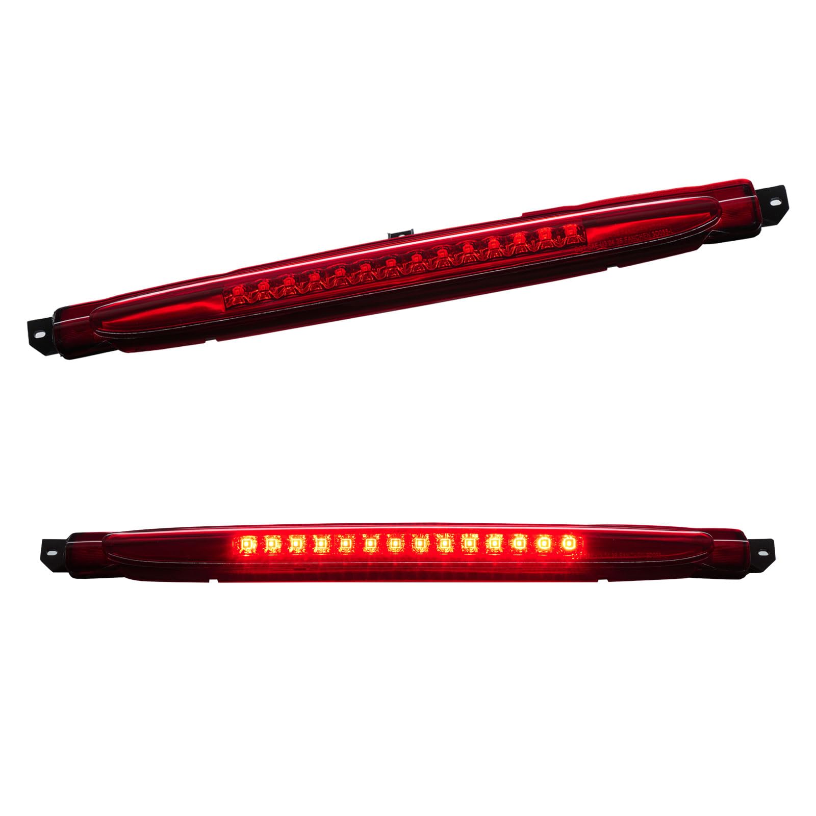 Third 3rd Brake Light LED for 2002-2009 Chevy Trailblazer GMC Envoy, High Mount Rear Brake Lights Assembly for 04-07 Buick Rainier, Waterproof Center Cab Lamp Stop Light (RED)