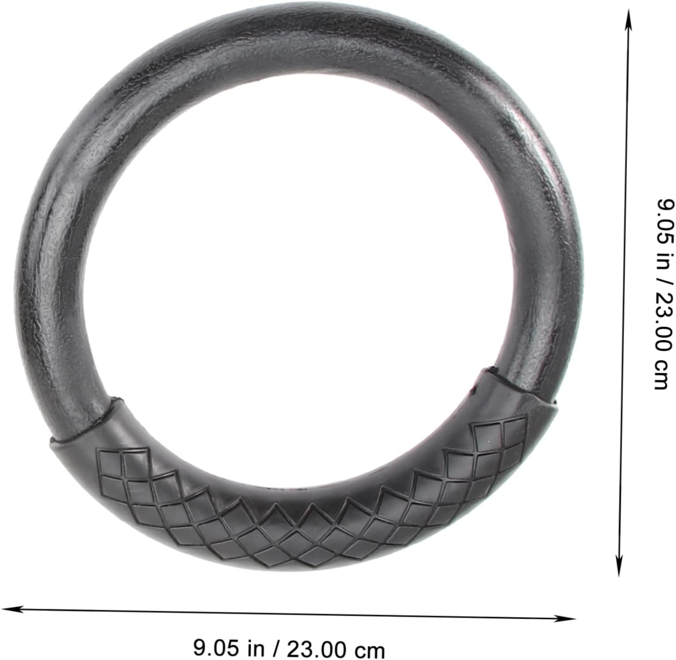 BESTonZON 1Pair Abs Gymnastic Rings Fitness Rings for Full Body Workouts Straps for Home Use Durable Material for Muscle Training Posture Flexibility Black