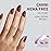 CANNI Brown Gel Nail Polish, 1Pcs Fall Winter Gel Polish Chocolate Brown Color High Gloss Soak Off U V French Nail Manicure Salon DIY