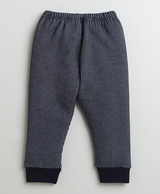 BUMZEE Sky Blue & Charcoal Grey Boys Cotton Thermal Joggers Pack Of 2 Age - 12-18 Months (Peb9628D-sbl.gry) 1