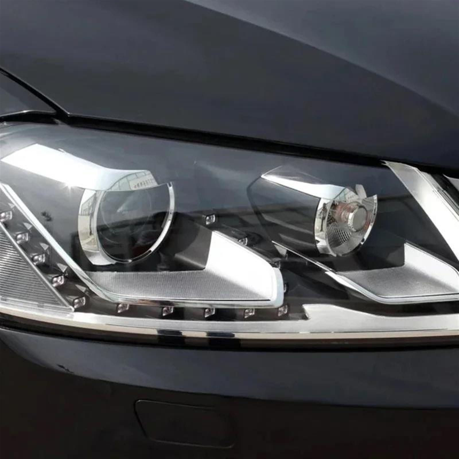 Lente Faro Lente De Cubierta De Faro Delantero De Coche Pantalla Transparente para VW para Passat B7 Magotan B7L 2011 2012 2013 2014 2015 Carcasa Cristal para Faro (Color : Right)