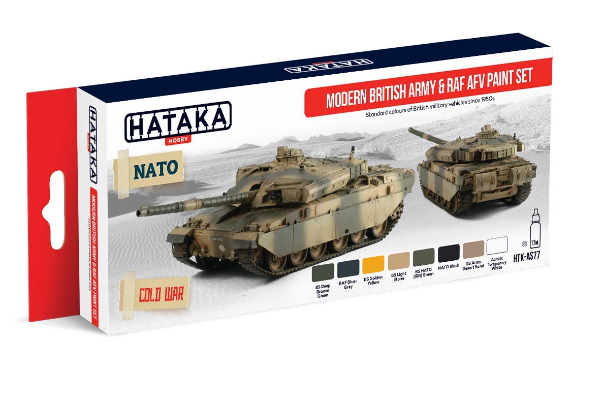 Hataka Modern British Army & RAF AFV Paint Set # AS77