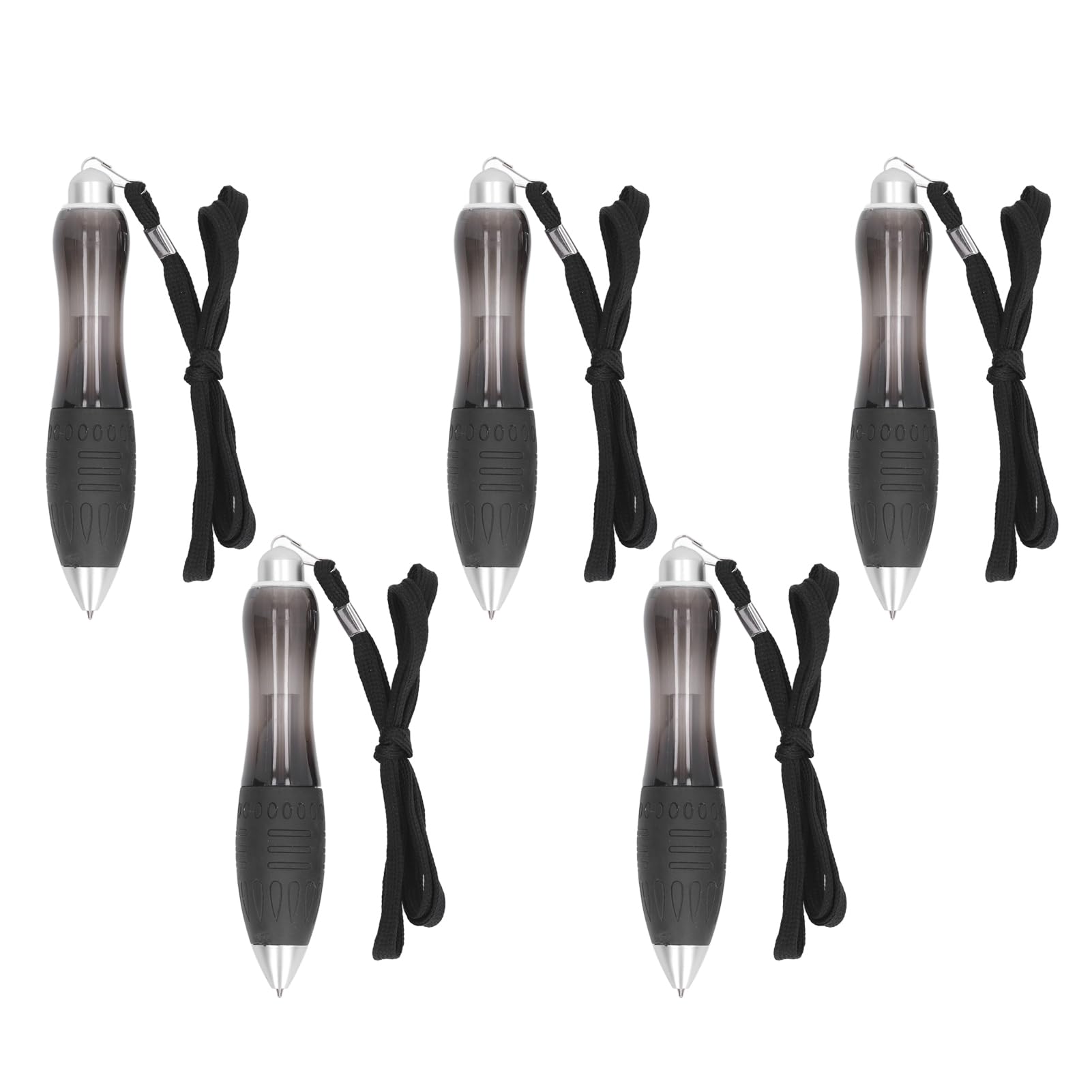 Wide Weighted Pen arthritis pen Weight Balance Lanyard Weighted Wide Grip Pens Low Grip Strength 5pcs pens for arthritis for Parkinsons (Black) Retractable Ballpoint Pens