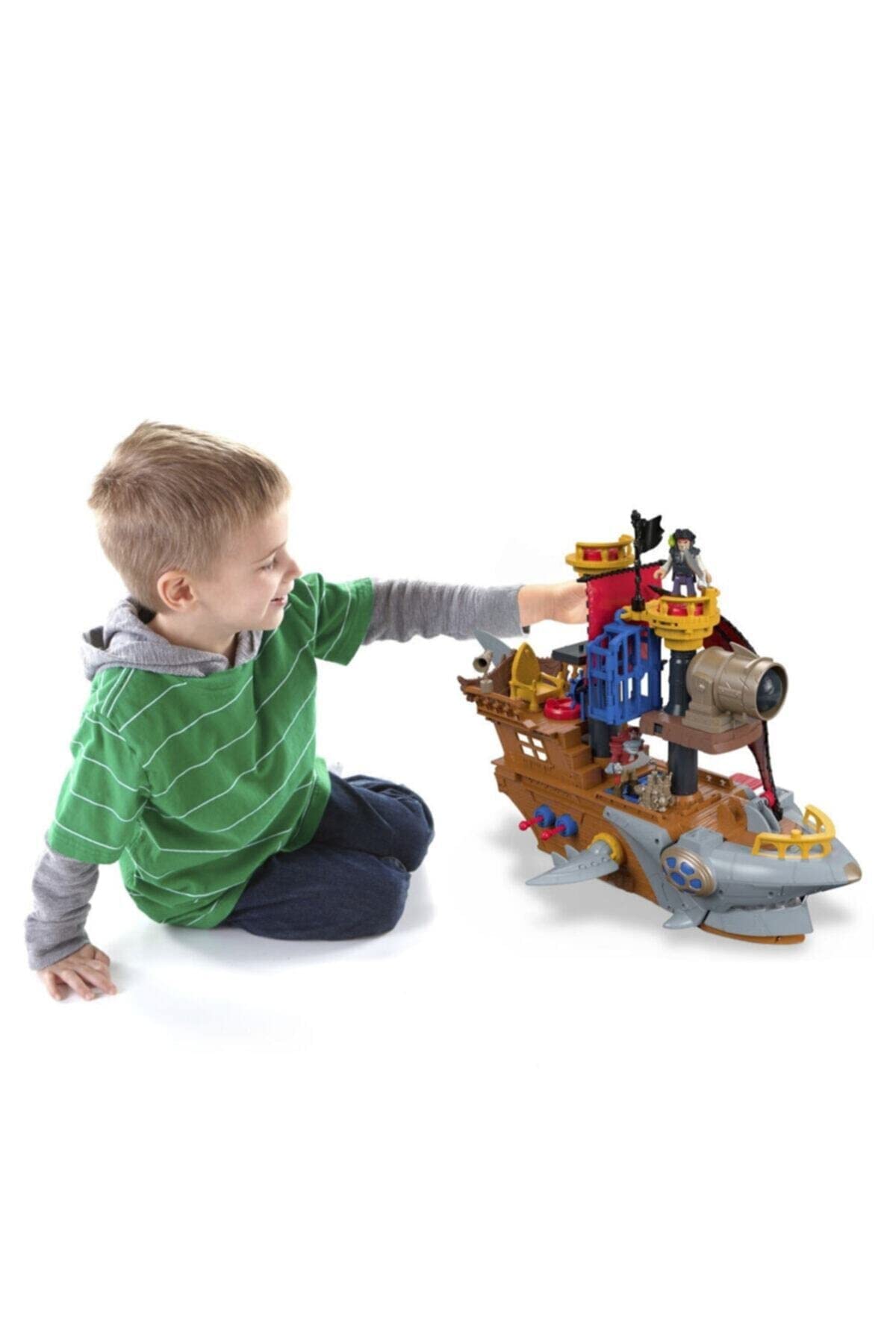 Imaginext - Capitan Uncino con Coccodrillo, playset per Bambini 3+ Anni