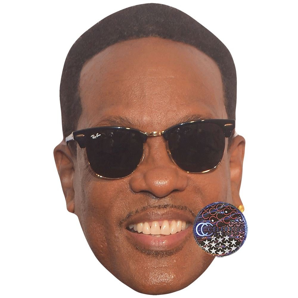 Charlie Wilson Celebrity Mask, Flat Card Face, Fancy Dress Mask