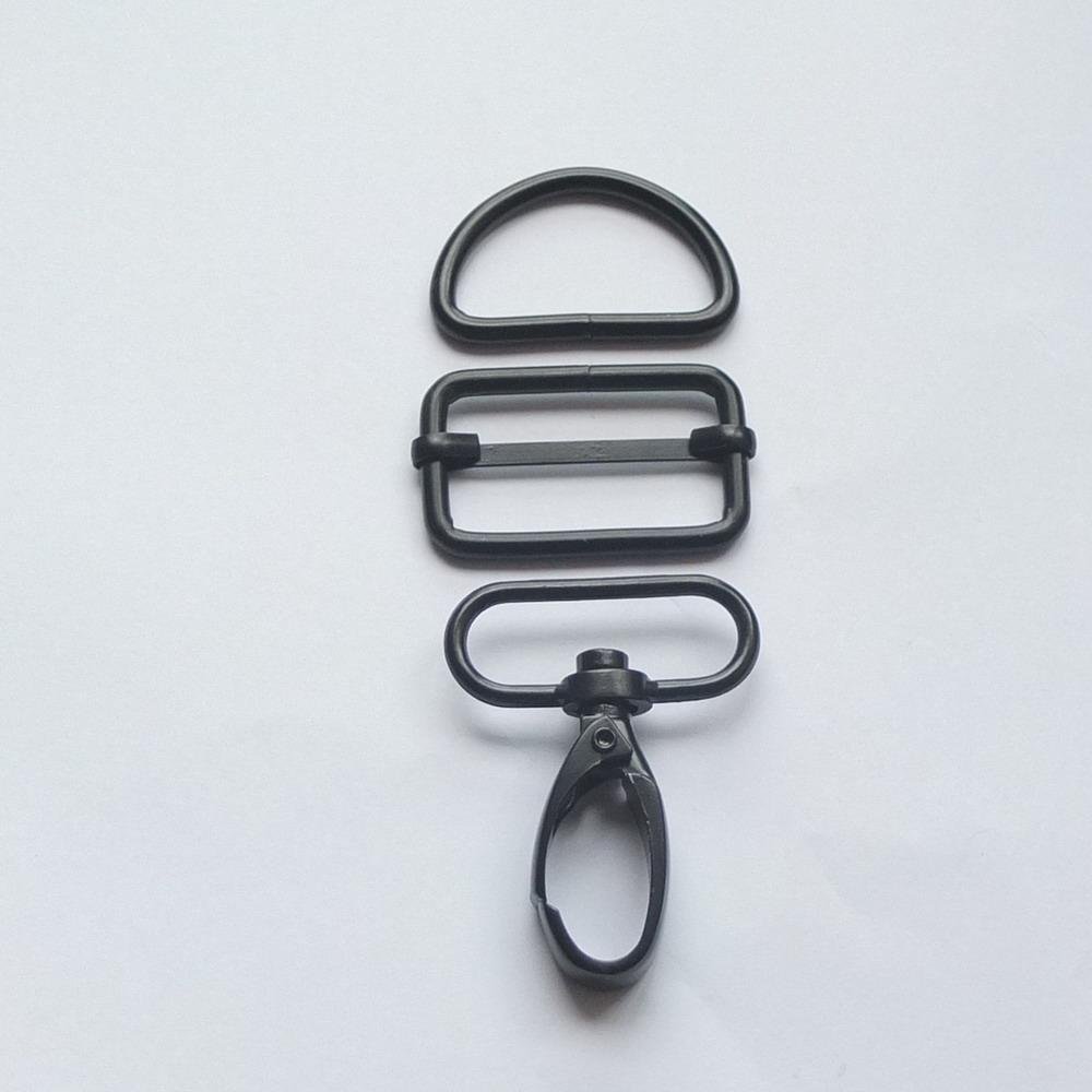 micoshop 2 Sets 1.5" 38mm Swivel Snap Hook Clip Buckles Triglides D ring Strap TRIGGER bag Belt