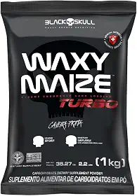 Refil Waxy Maize Turbo sem Sabor 1Kg, Black Skull