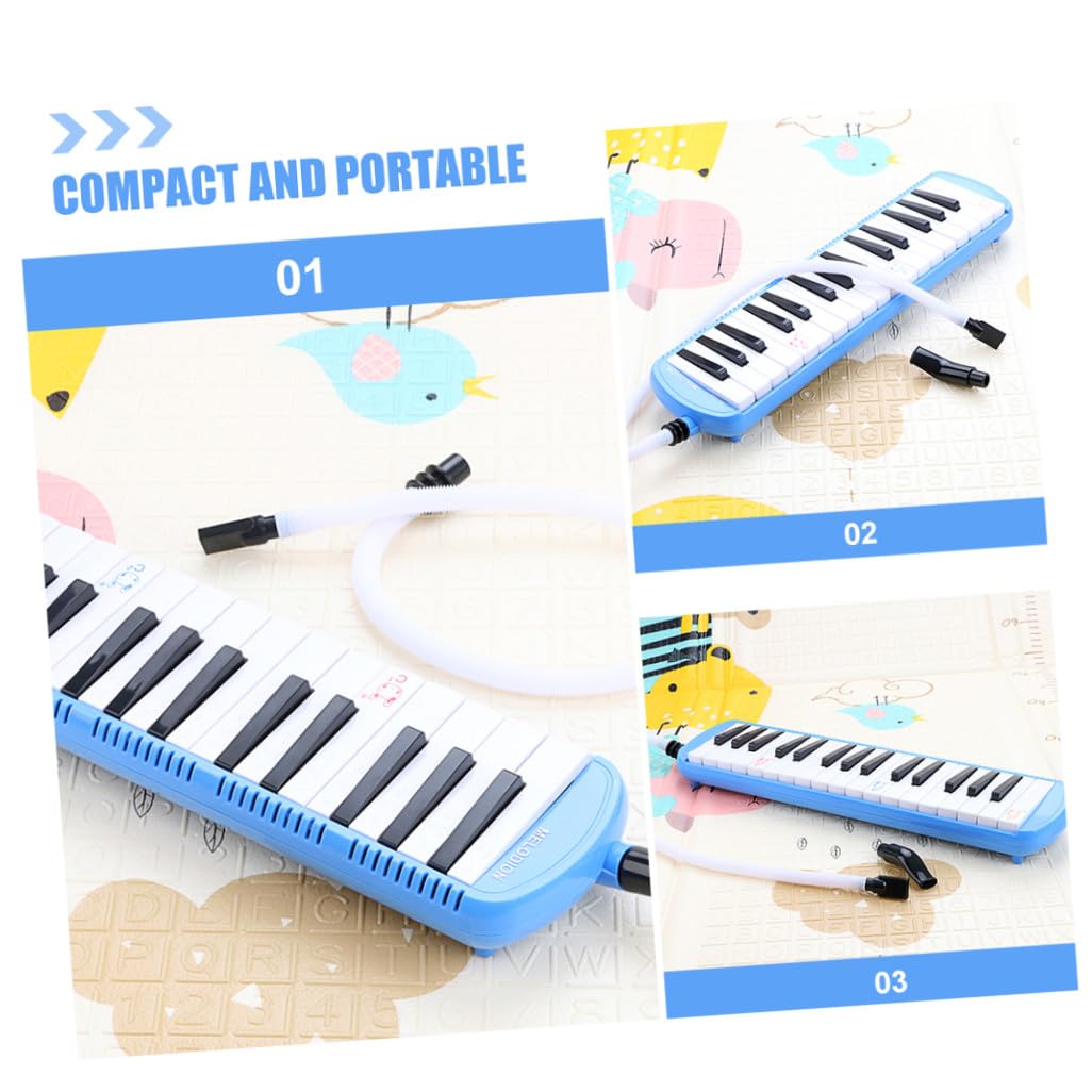 POPETPOP Melodica Tasti per Principianti con Tubo Bocchino Tastiera Portatile Leggera e Colorata Strumento Musicale Elettronico con Effetti Sonori Integrati per Pratica e Performance