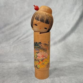 Amazon | 【6体セット】 こけし 伝統 民芸品 郷土玩具 木工品