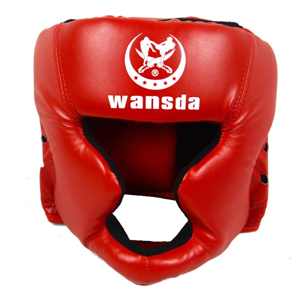 Casque De Boxe Enfant - Protection Tête Et Visage - Réglable - Pour MMA, Boxe Thaï - Noir
