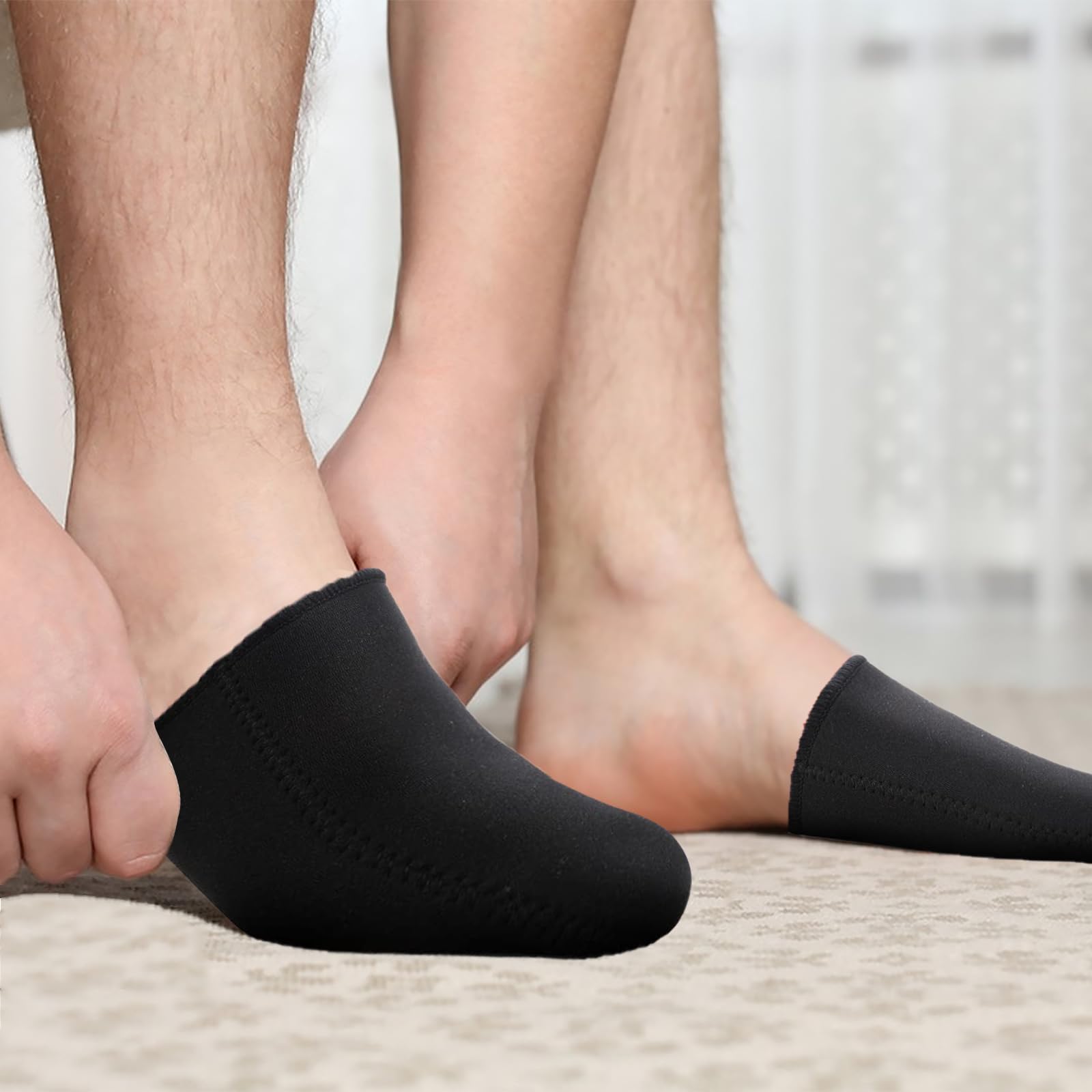 2 Paia Di Scaldapiedi In Neoprene 3 Mm, Neri, Riutilizzabili E Lavabili, Per Sport Invernali E Uso Quotidiano, Adatti A Scarpe E Stivali