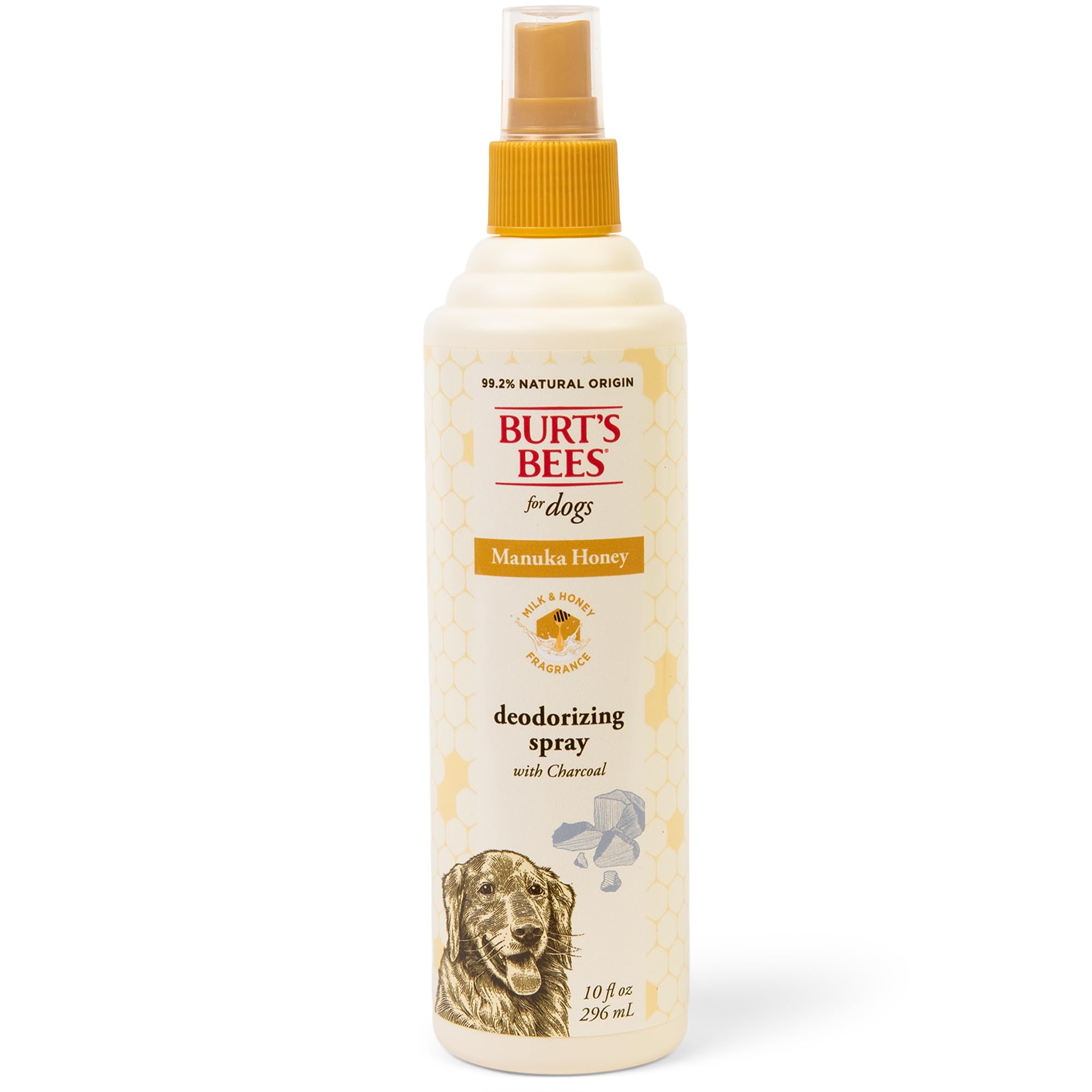BURT'S BEES FOR PETS Deodorizing Dog Spray with Manuka Honey and Charcoal for Dogs - Naturally Derived Ingredients, Formulated without Artificial