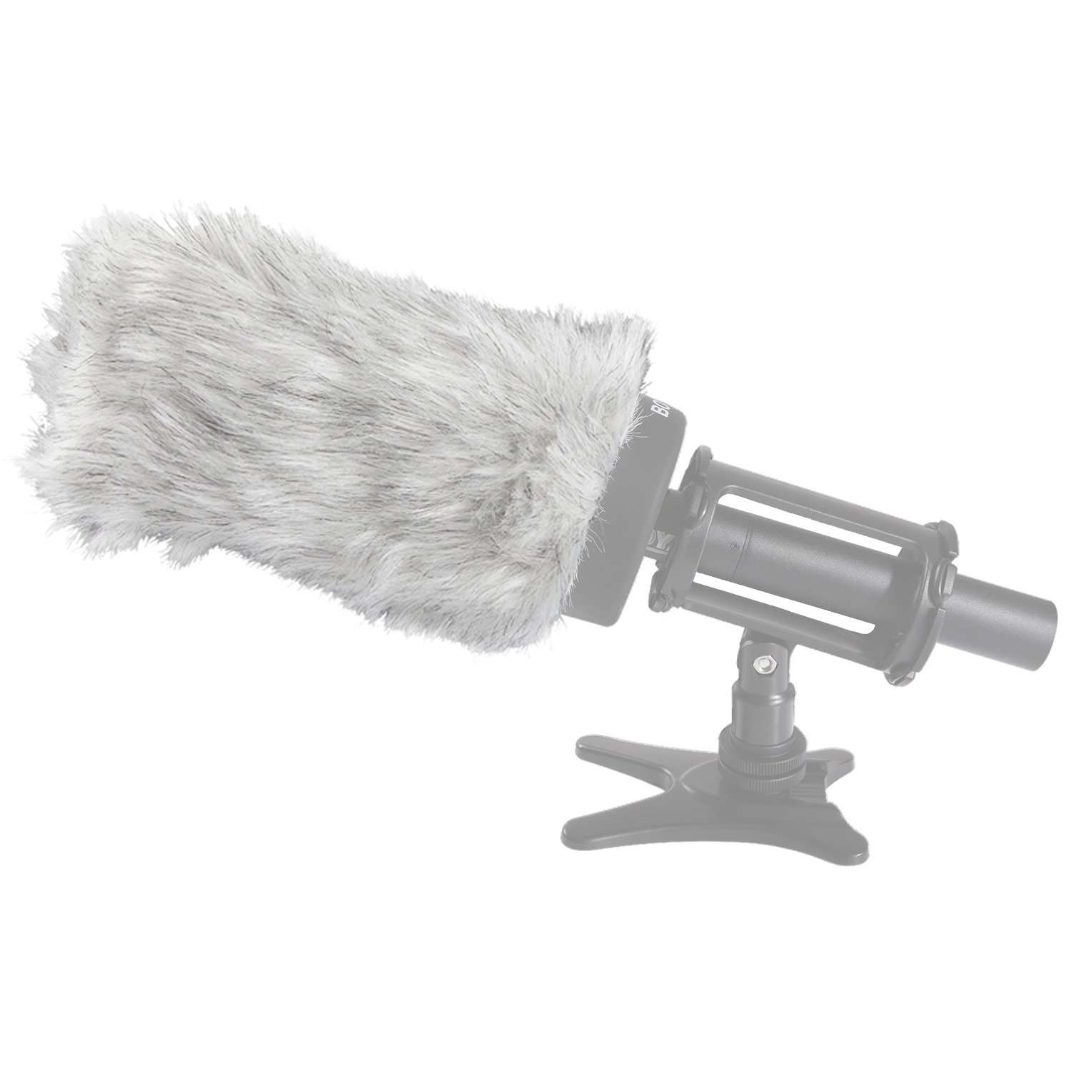 BOYA BY-P160 Furry Outdoor Interview Windshield Muff for Shotgun Capacitor Microphones (Inside Depth 6.4")