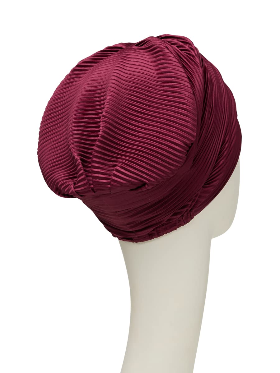 Bellissimo Turbante Bordeaux Luna dal Danese, Multicolore, Etichettalia Unica Donna