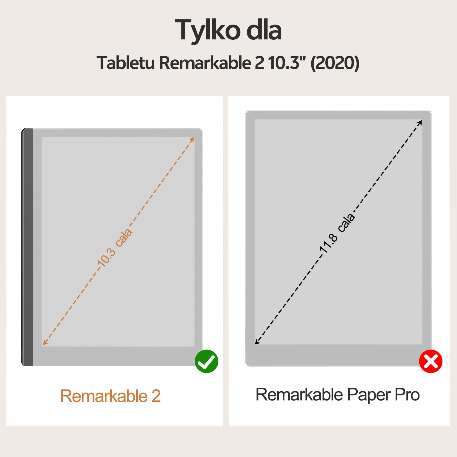 ZSPEED Etui ze Skóry PU na Tablet Remarkable 2 10,3 Cala (2020) - Etui Ochronne z Klapką i Uchwytem na Długopis, Zintegrowana Przegródka na Karty, Magnetyczne Mocowanie (Brązowe)