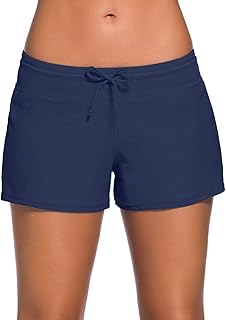 Women's Board Shorts Swimswear Bottoms Tankini Swim Bathing Briefs Swimsuit Boardshorts Beach Trunks with Liner