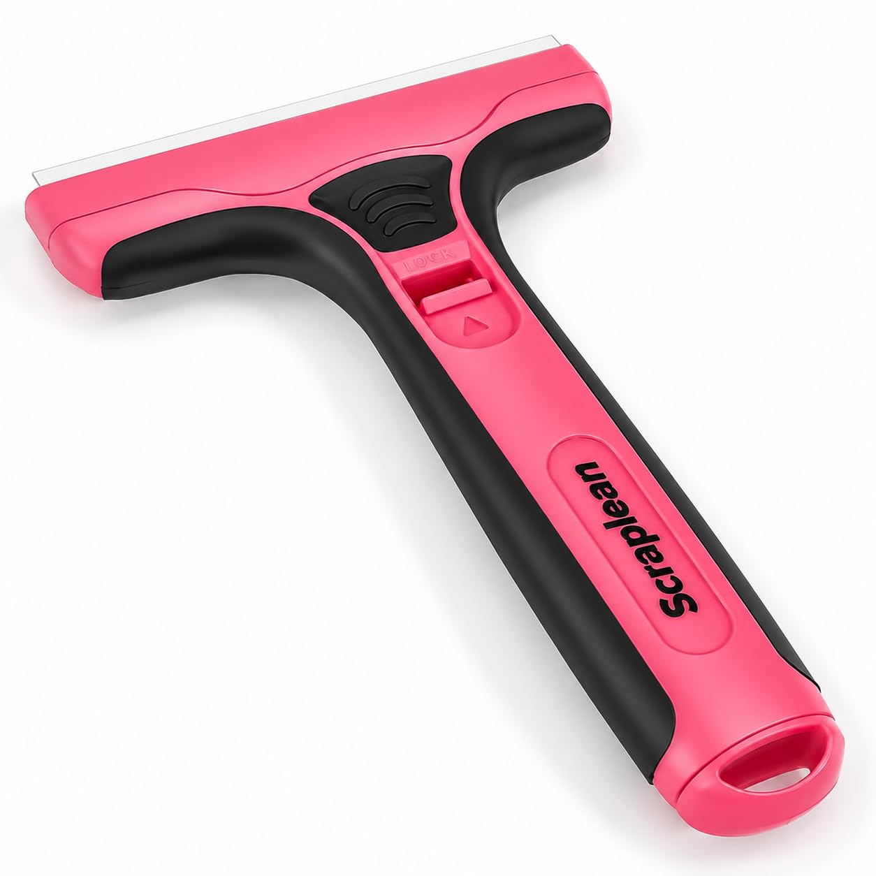 Multi-Purpose Non-Scratch Pink Scraper Tool, Oven, Hob, Glass, Window, Ceramic and Cooktop Cleaning Tool- 16 Replacements with Storage Cleaning Tool for Limescale and Painted Surfaces
