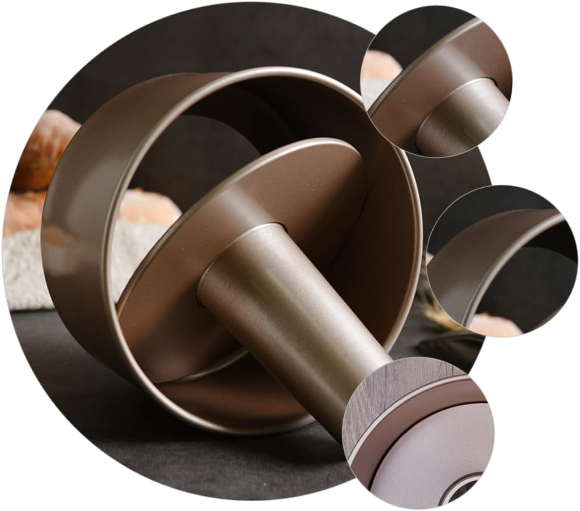 Hemoton Non-stick Live Bottom Tube Cake Pan Mini Molds for Baking Cake Pans Oven