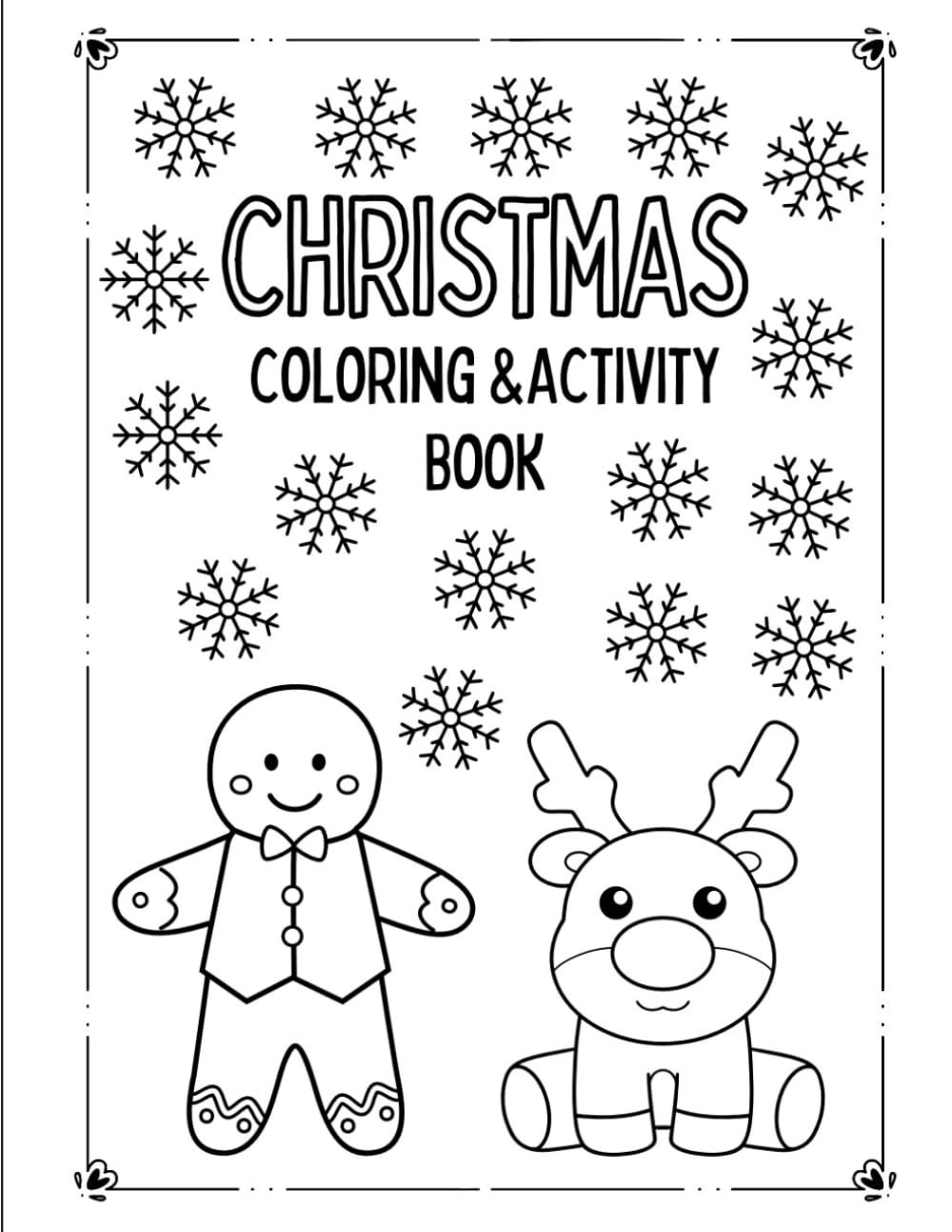 Christmas Coloring Book for Kids: Fun Holiday Pages with Santa, Reindeer, Snowmen & More
