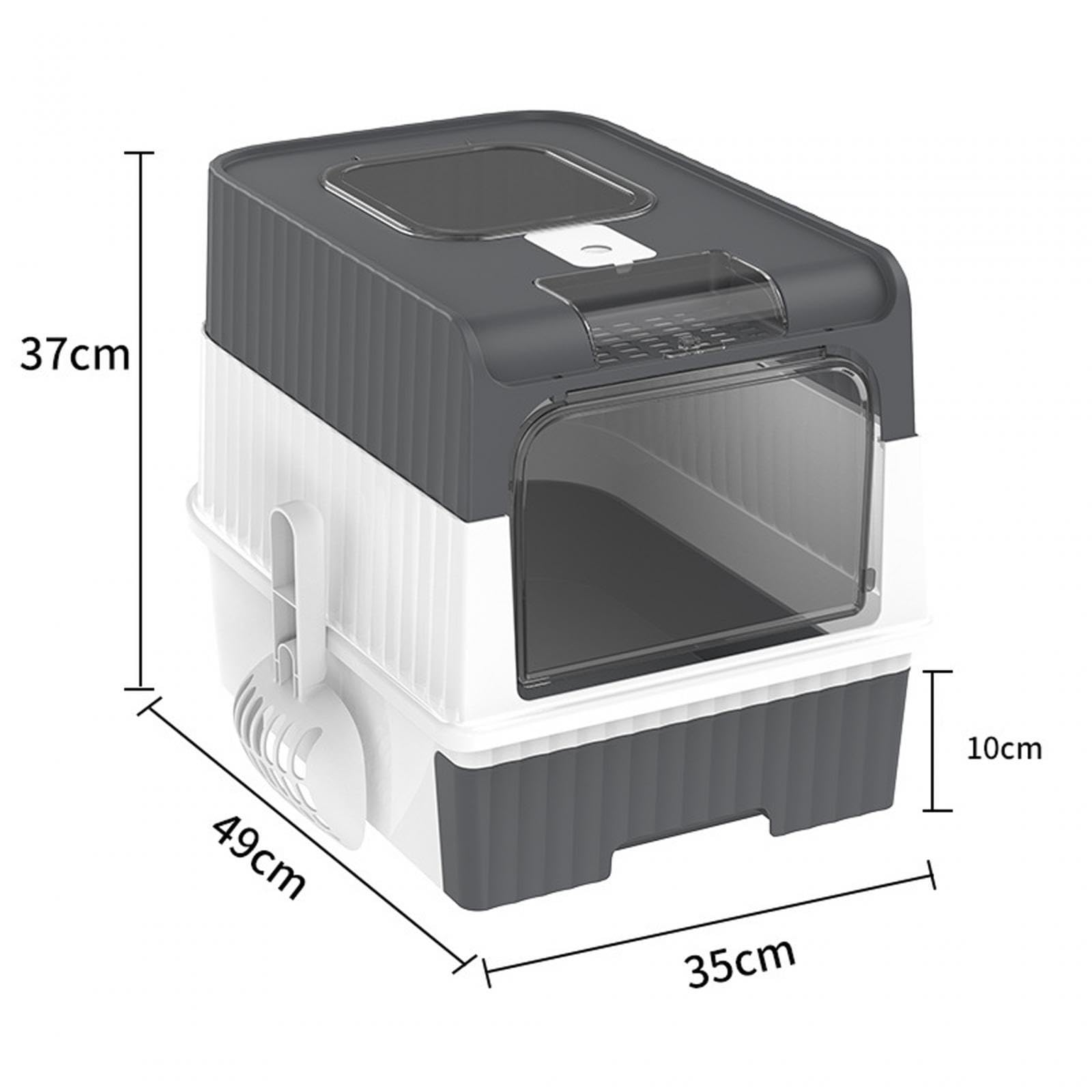 LOVIVER Caja de Arena para Gatos con Capucha, Inodoro Cerrado para Gatos Arena para Gatos Reutilizable Caja de Arena para Gatos Contenedor Suministros para