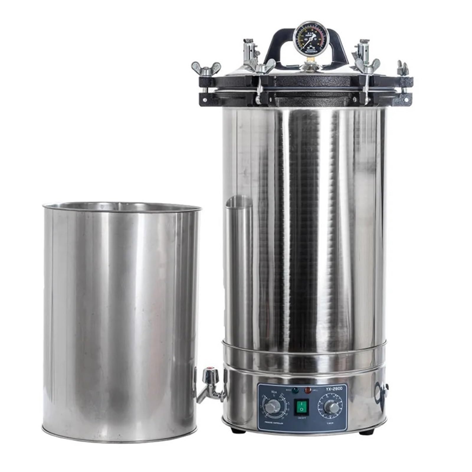 Autoclave Portátil Desinfección De Laboratorio Latas Alimentos Esterilizador Vertical Vapor Envolvente Eficaz Y RáPido