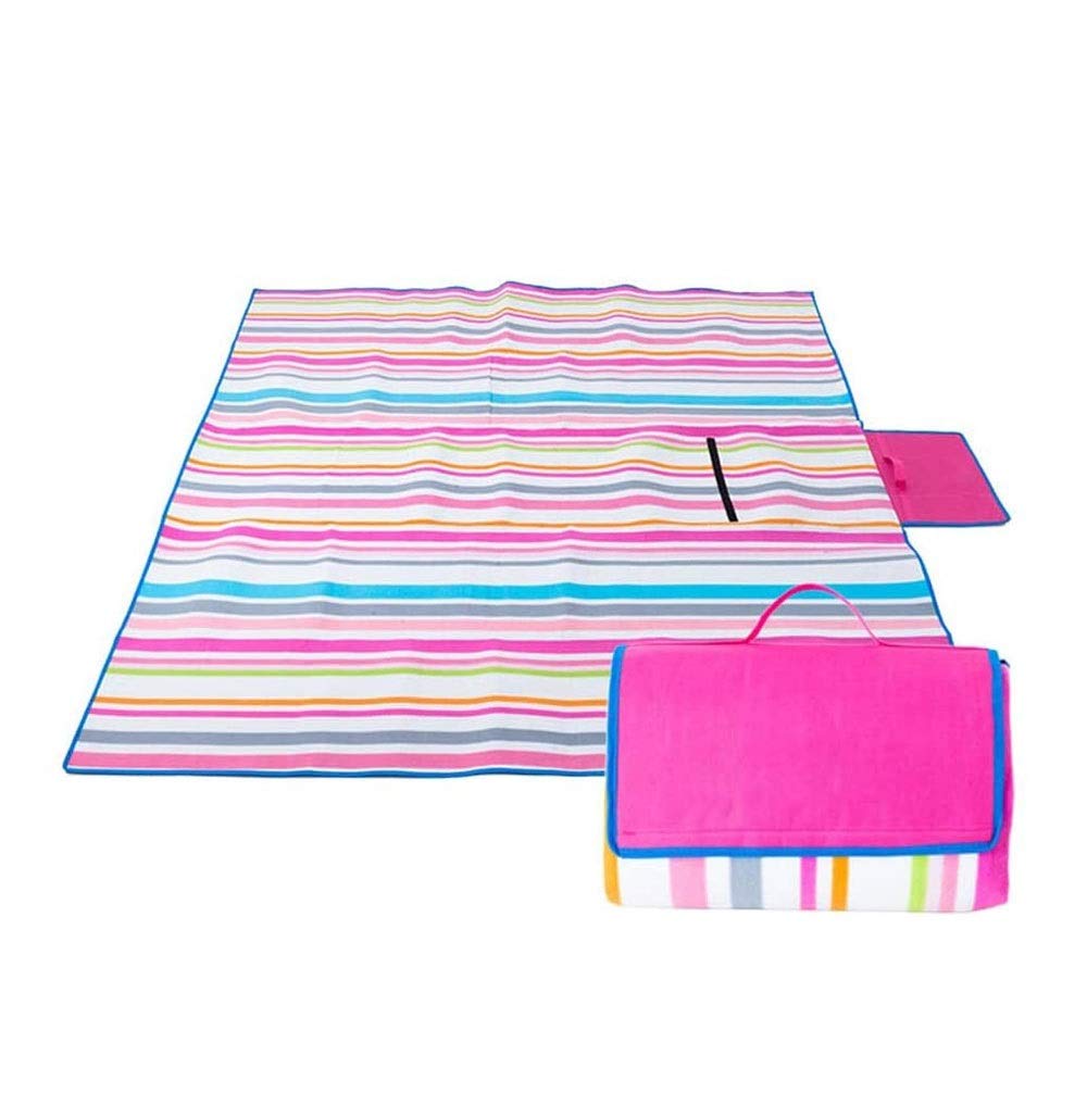 Coperta da picnic impermeabile e a prova di sabbia, coperta della spiaggia portatile con cinturino di trasporto, grande tappeto da picnic pieghevole per la festa in campeggio all'aperto, erba ba