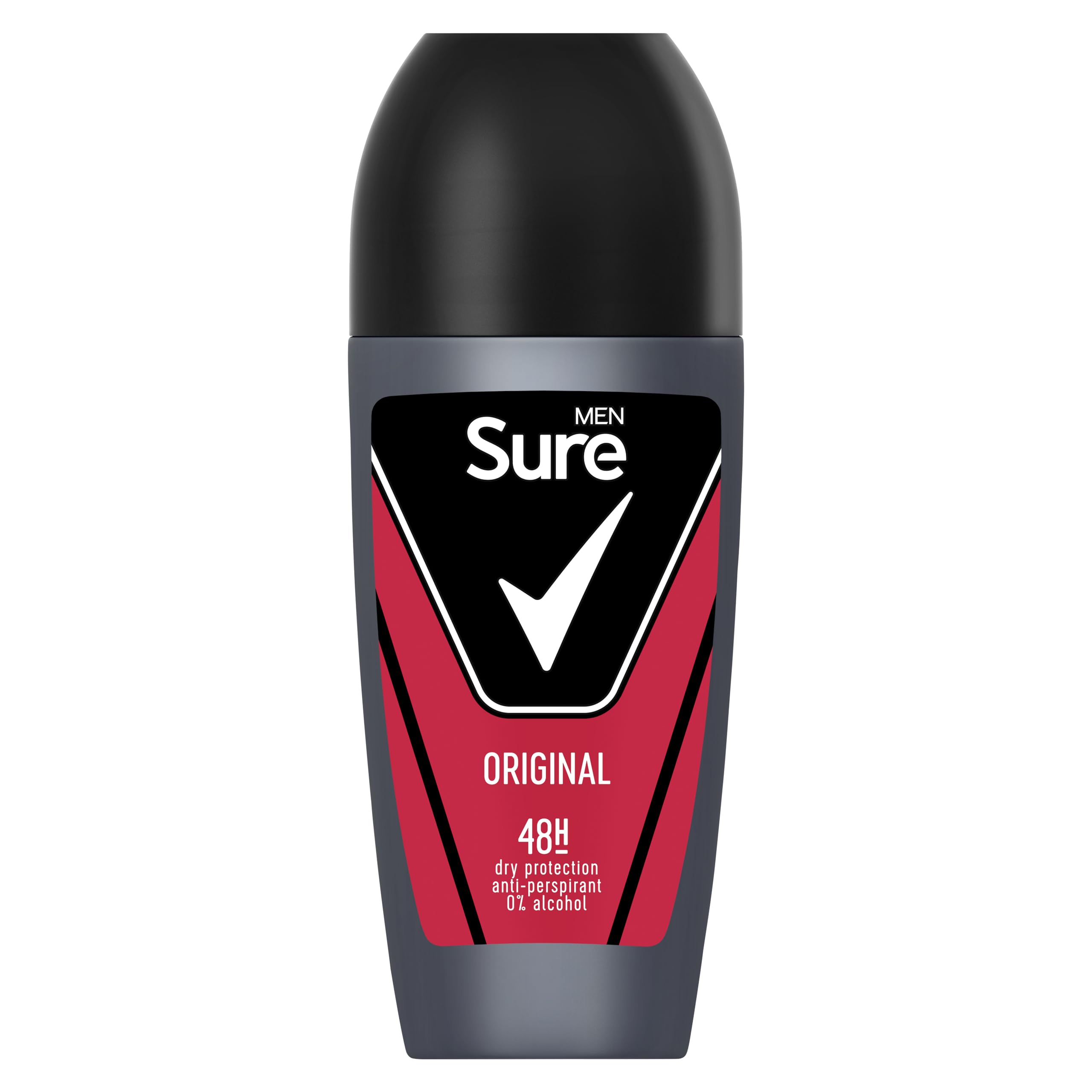 Sure Men's White 'Antiperspirant Roll On' 48H Sweat & Odour Protection, 6X50ml In