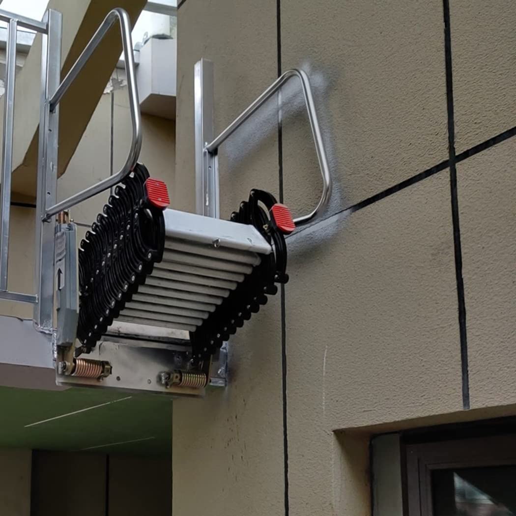 Scala telescopica pieghevole da soffitta per arrampicata, 3-3 m, montaggio a parete, dimensioni personalizzate (H-3 m, lega)