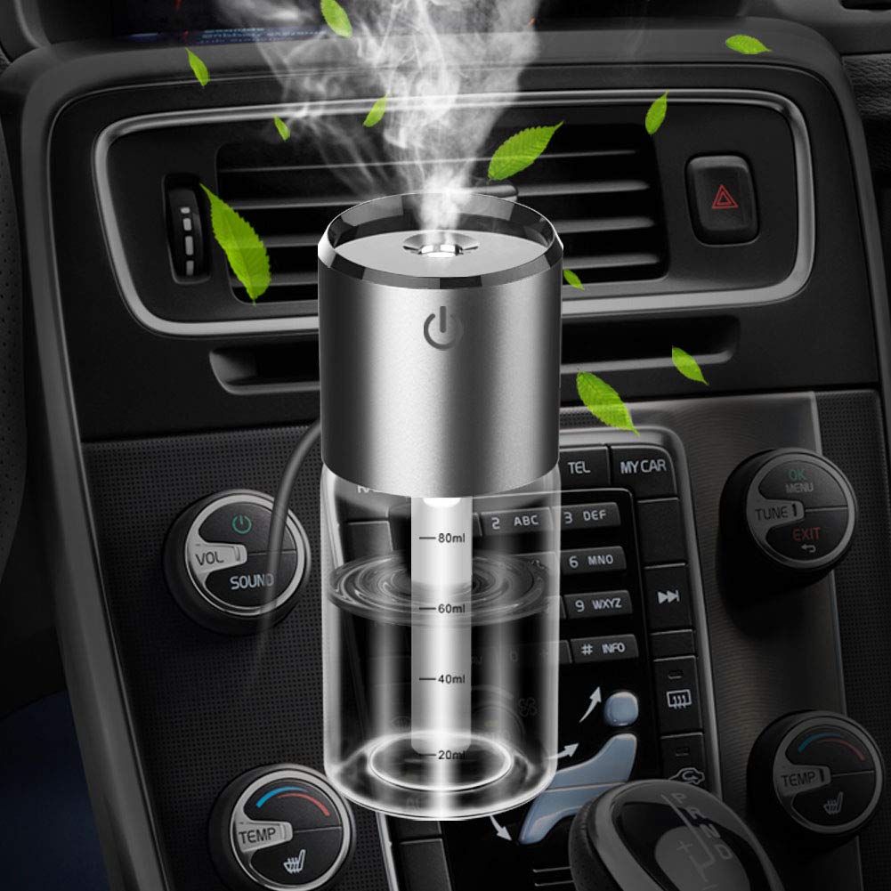 Amazon.co.jp: PovKeever 車載加湿器 車用加湿器 超音波式加湿器 USB