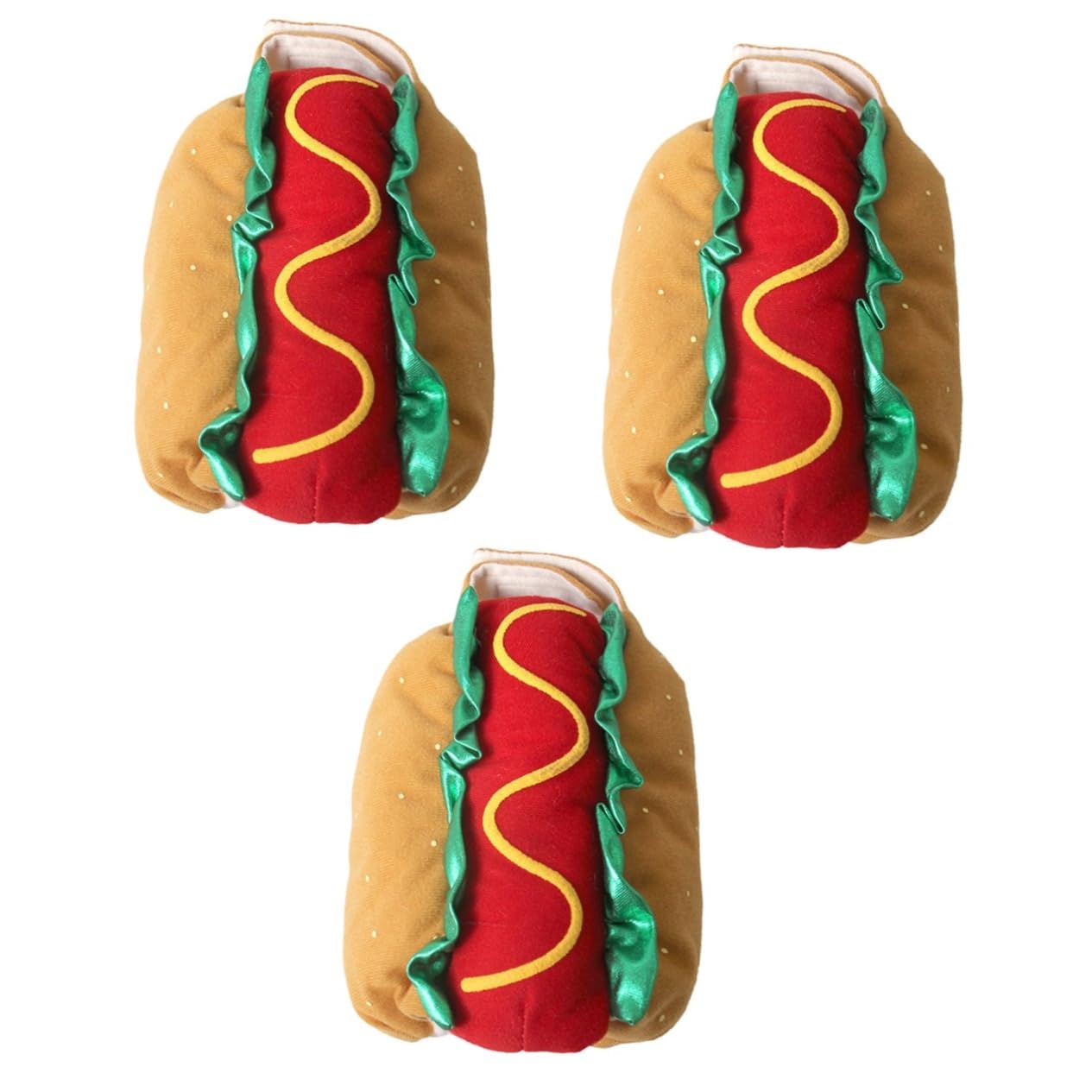 Déguisement Halloween chien et chat costume hot dog rigolo 3 pièces