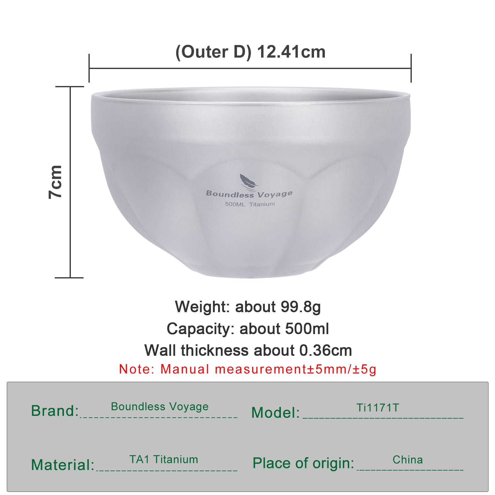 Boundless Voyage Titanium Double-wall Cup With Lid 200ml Ultralight In Camping Mug