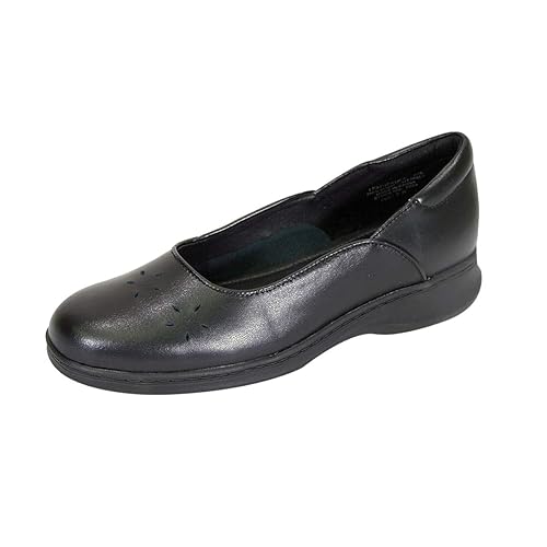 Wide Width Women's Black Flat Shoes: Amazon.com