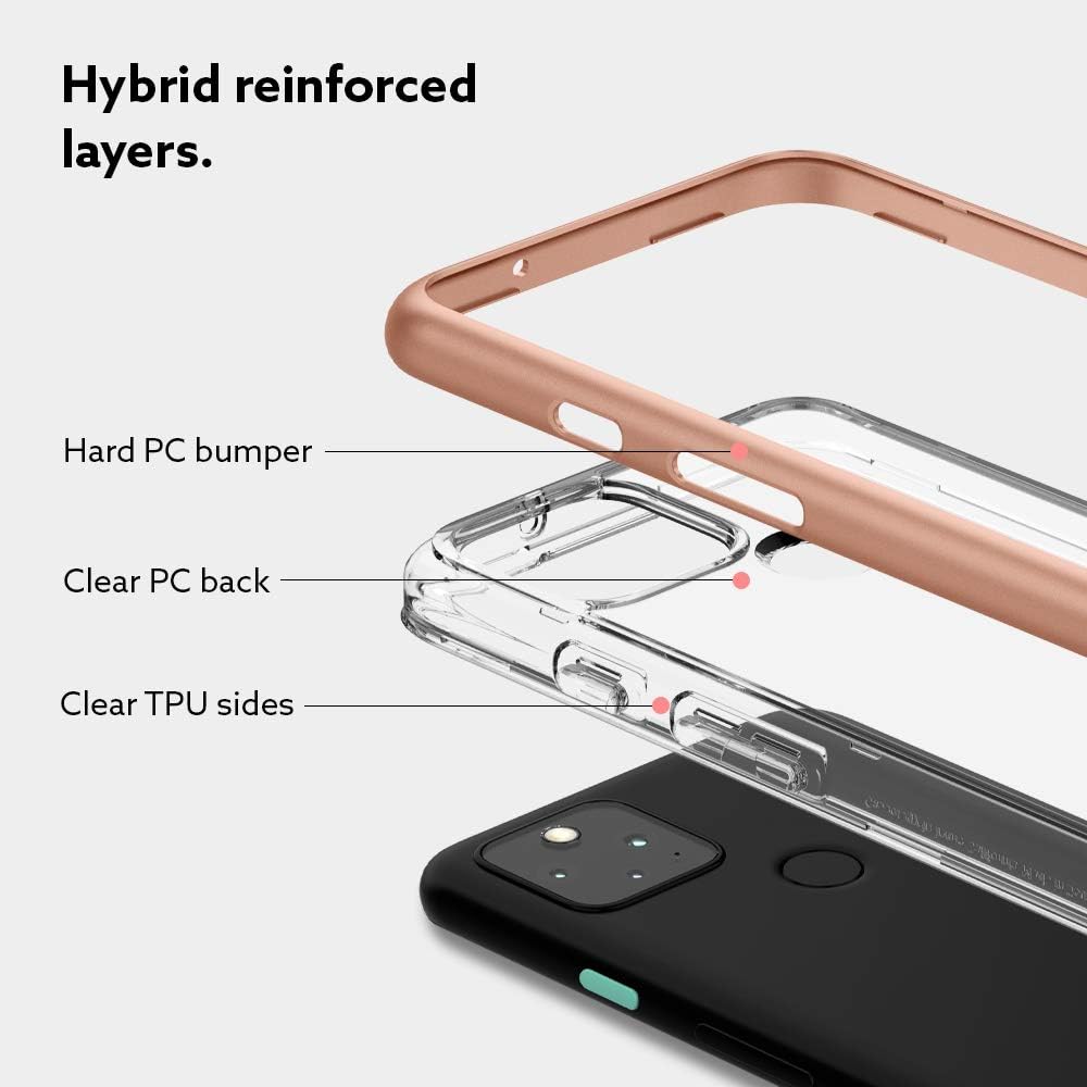 Caseology Skyfall for Google Pixel 5 Case (2020) - Champagne Gold