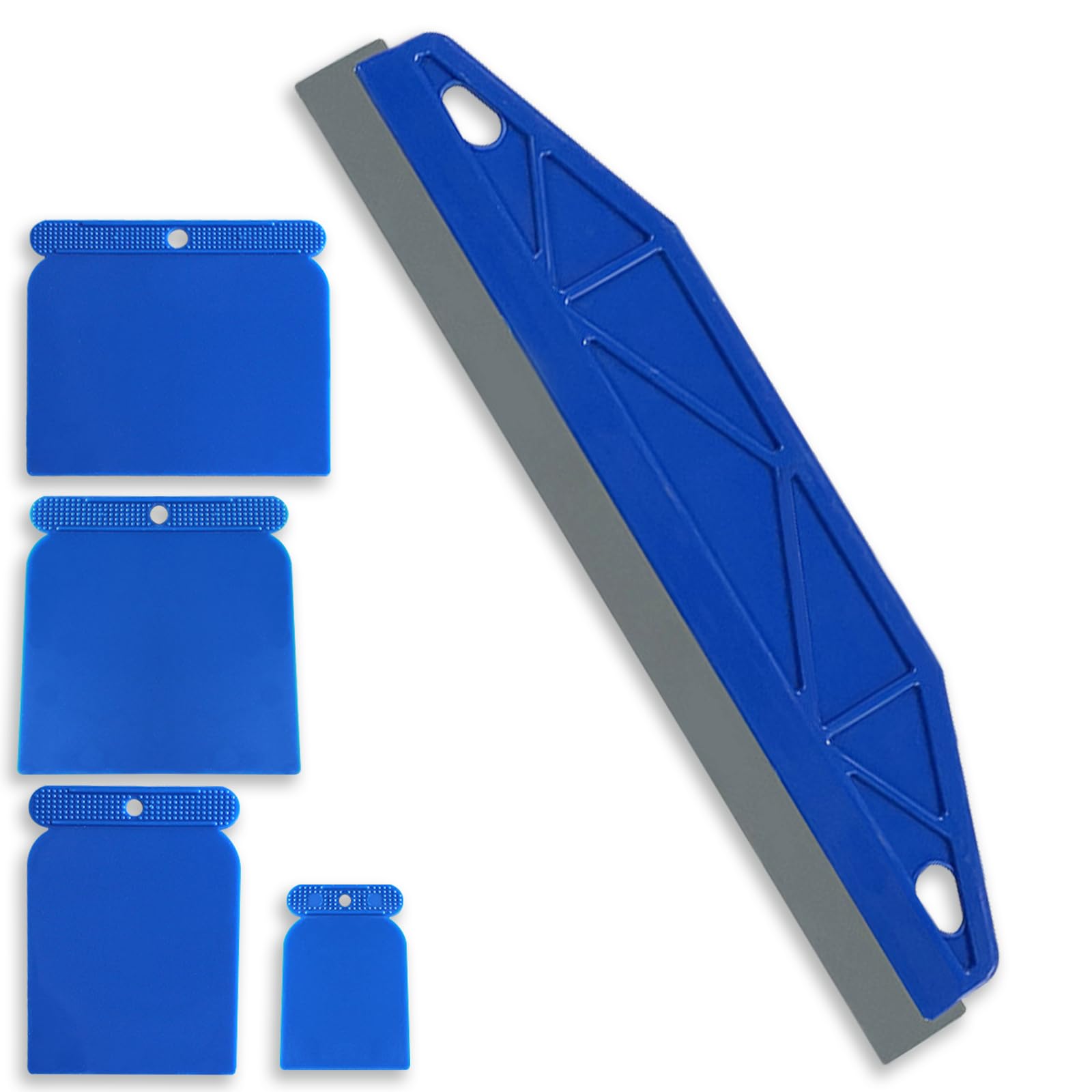 12 Inch BMYUK Wallpaper Scraper Paint Cutting in Tools 4 Piece Edge Painting Tool Smearing & Repairing Wallpaper Shield Kit Blue
