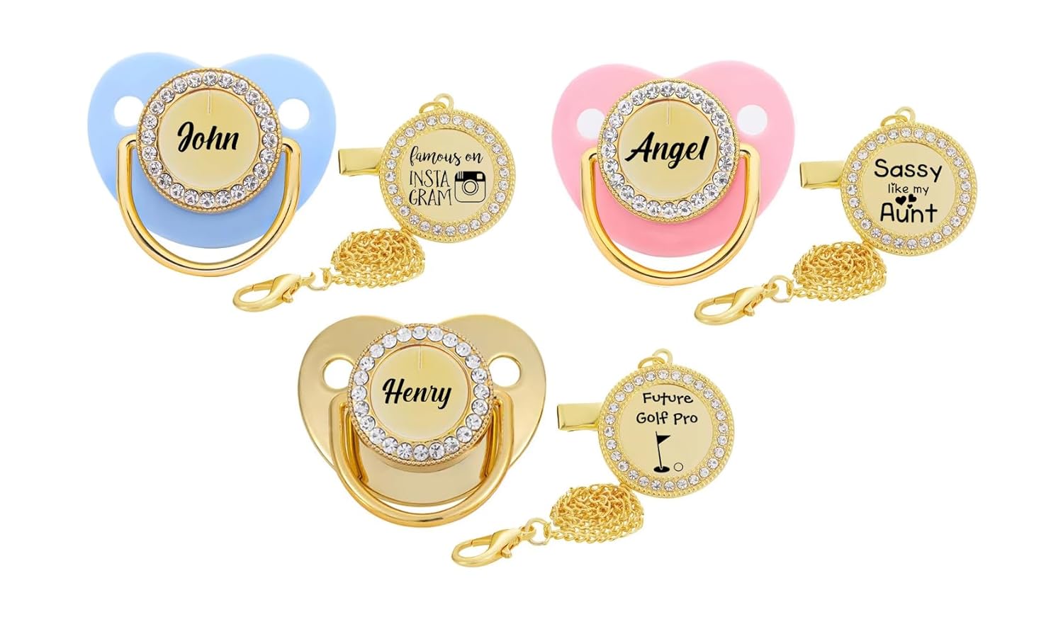 Personalized Pacifier - Name Pacifier - Personalized Binky - Baby Gift - Baby Girl Pacifier - Pacifier with Name - Custom Binky - Baby Boy Pacifier - Image 6