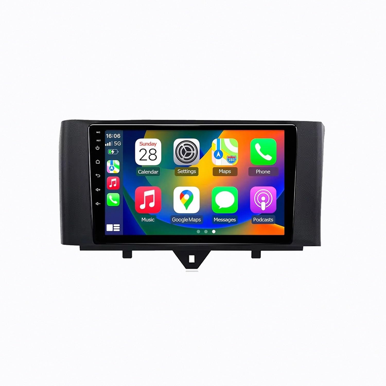 Radio Coche 2 DIN Pantalla Smart Fortwo 451 Bluetooth con cámara trasera HD 8