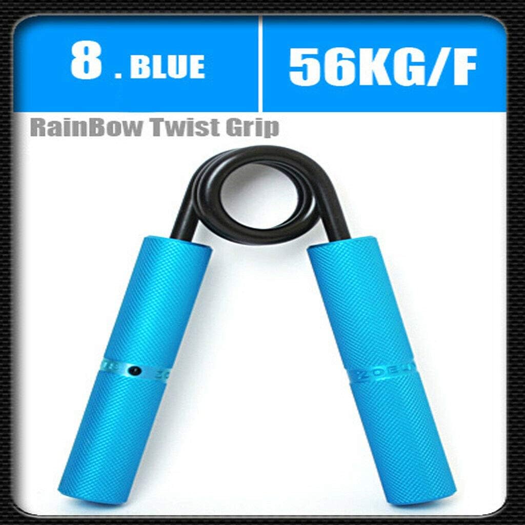 Rainbow Twist Grip Hand Gripper, Strength Trainer, Wrist Strengthener, Finger Exerciser (Blue ( 56KG , 123.5 LB ))