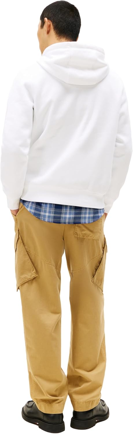 Tommy Hilfiger mens Medium Weight Fleece Hoodie Sweatshirt With Embroidered Logo, Also Available in Big & Tall - Image 4