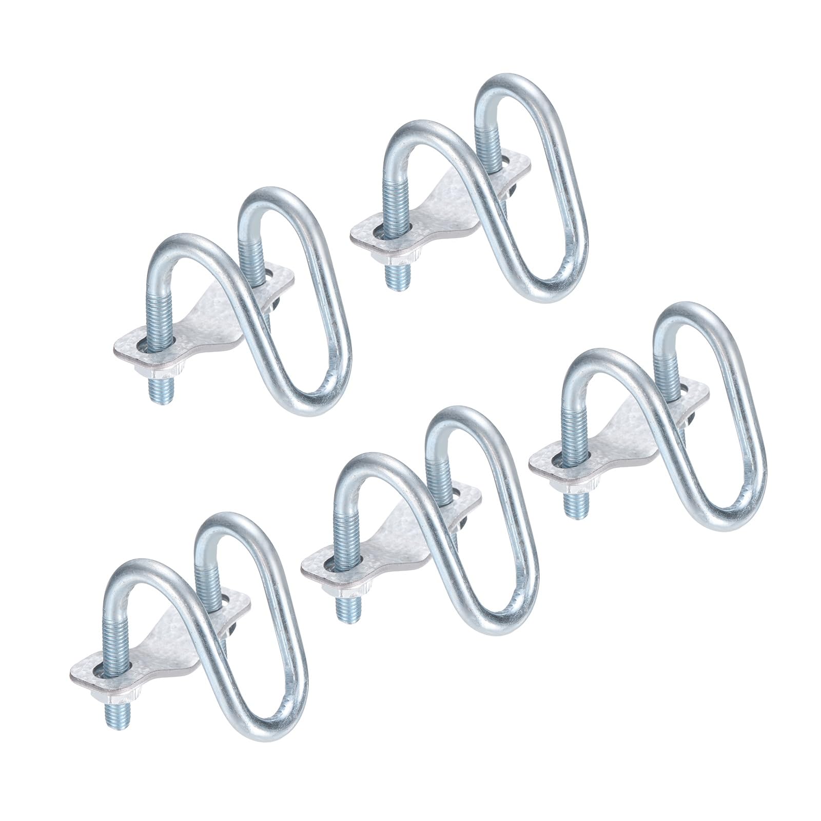 Clips de tuyau verticaux en U en acier pour réparer et rigidifier une structure de serre en kit