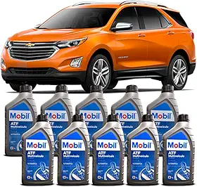 Kit Óleo Cambio Automático 10L Mobil ATF Dexron VI GM Equinox 2.0 2018/2022