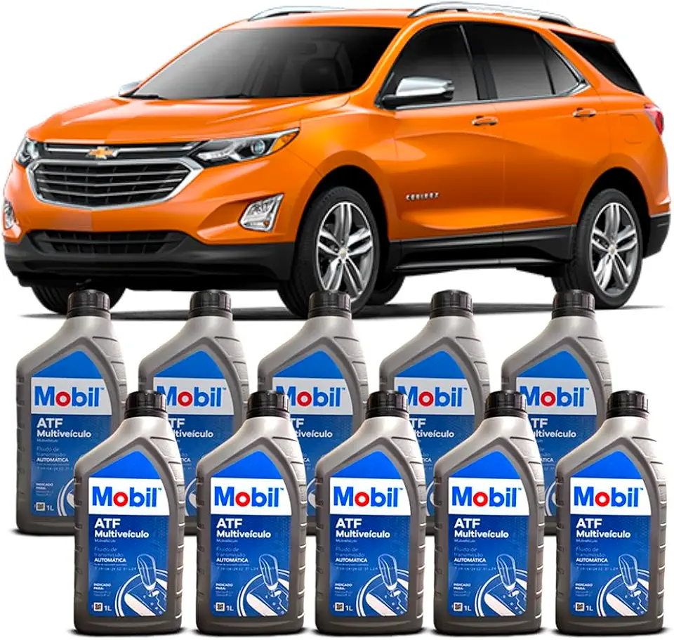 Kit Óleo Cambio Automático 10L Mobil ATF Dexron VI GM Equinox 2.0 2018/2022