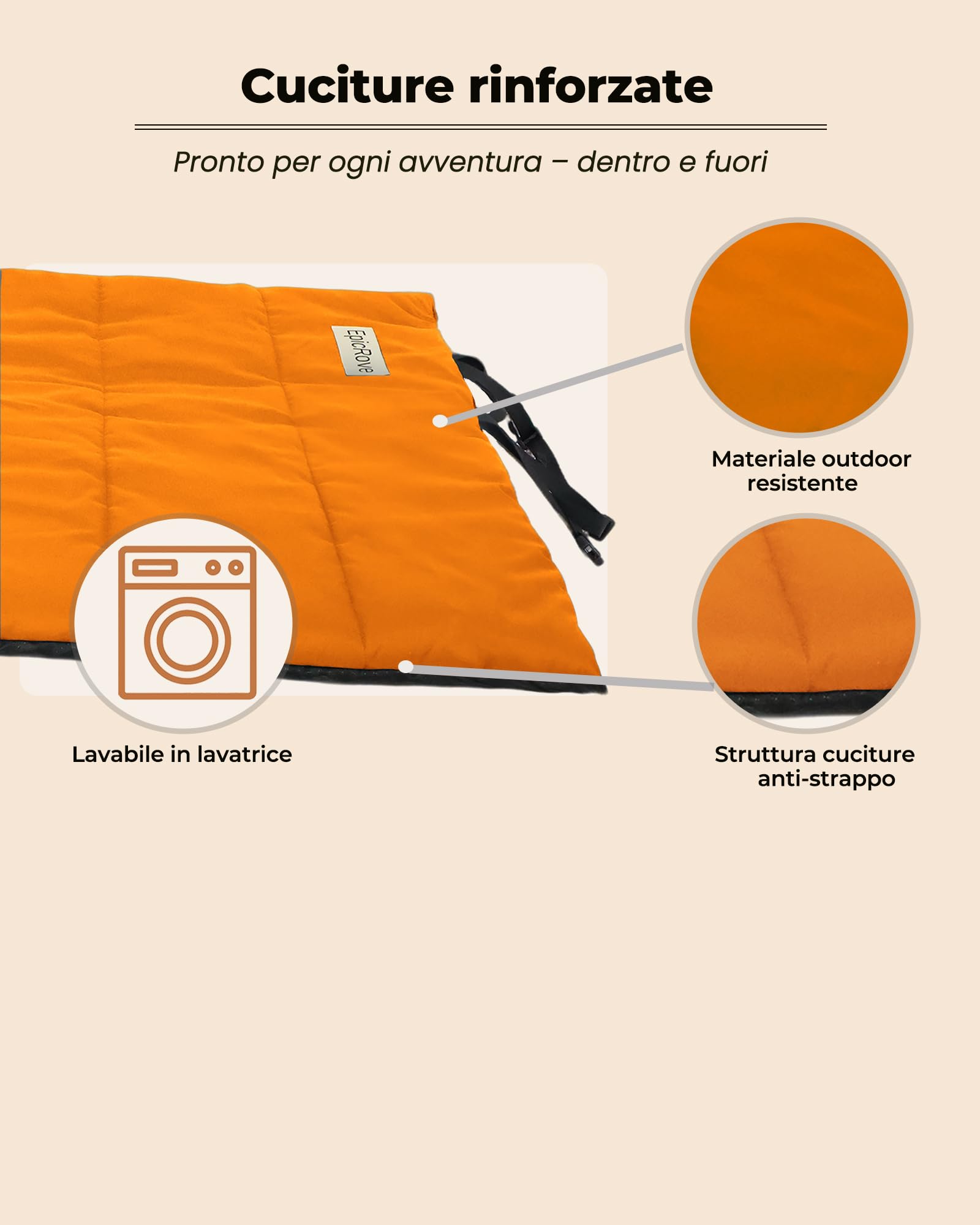 Tappetino per Cani Impermeabile e Imbottito (110 × 68 cm) – Antiscivolo, Resistente ai Morsi, Lavabile in Lavatrice, Pieghevole – per Interni ed Esterni
