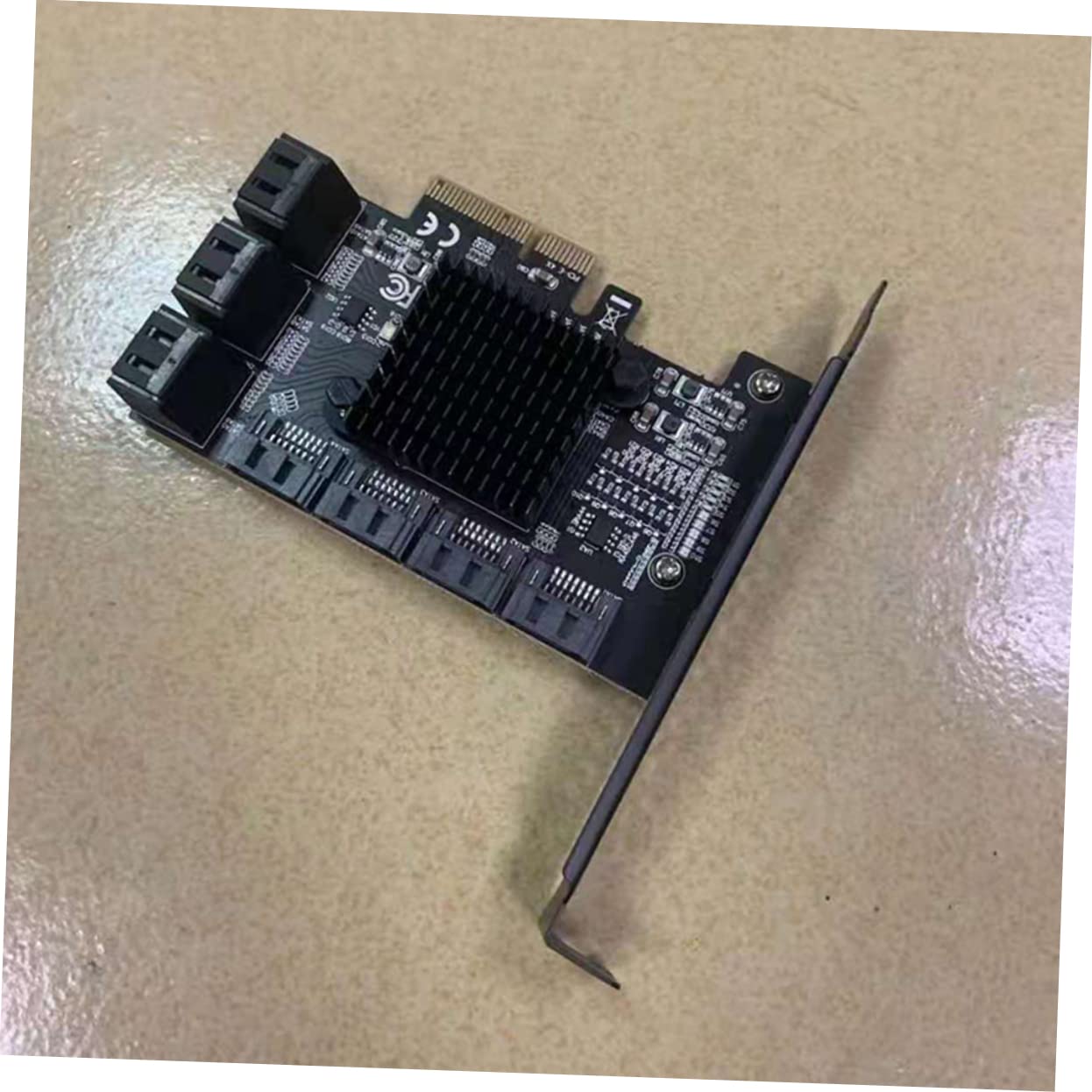 Sata3.0 Erweiterungskarte Pcie X4 3.0 10-Port Schwarz