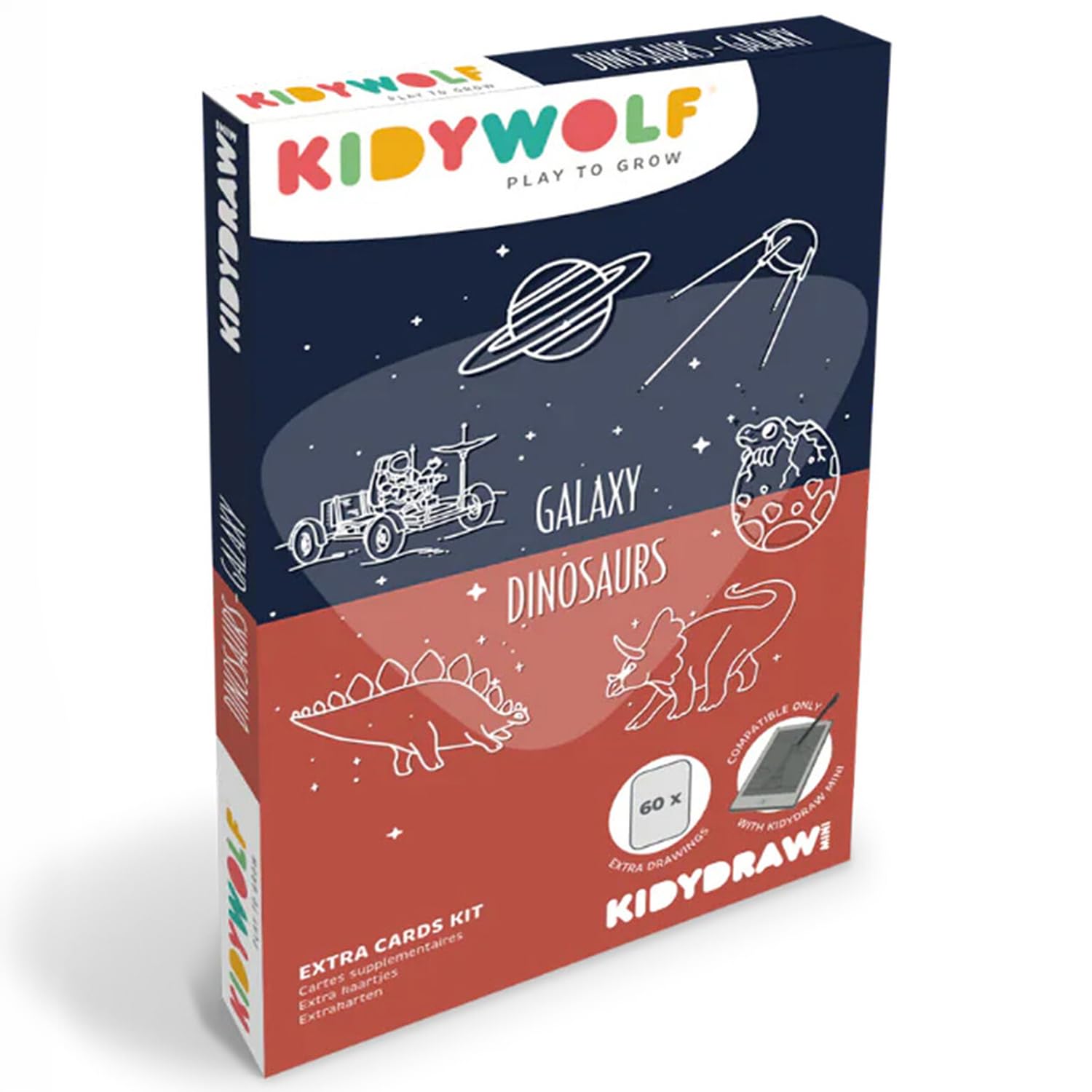 Ricarica disegni Kidydraw - Dinosauri e Galassia
