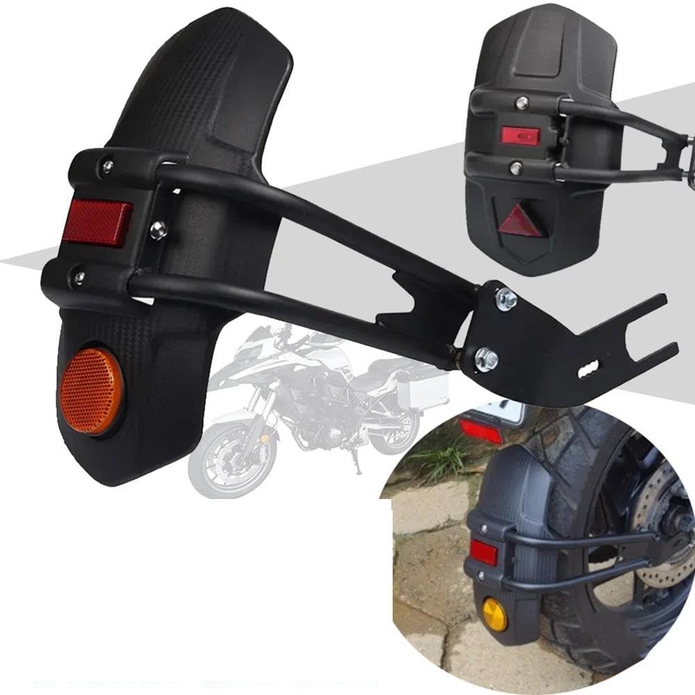 Parafanghi Moto per TRK702X per TRK702 per TRK 702 X per TRK 702X Parafango Posteriore per Moto Accessori Ruota Hugger Mud Guard(Black A)